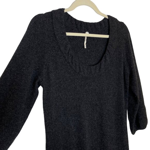 Margaret O'Leary Charcoal Cashmere Sweater Dress, M - Picture 3 of 11